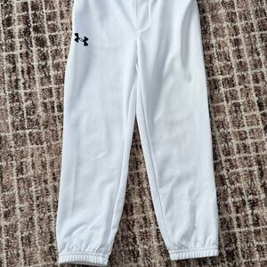 Under Armour Kids White Athletic baseball or softball Pants